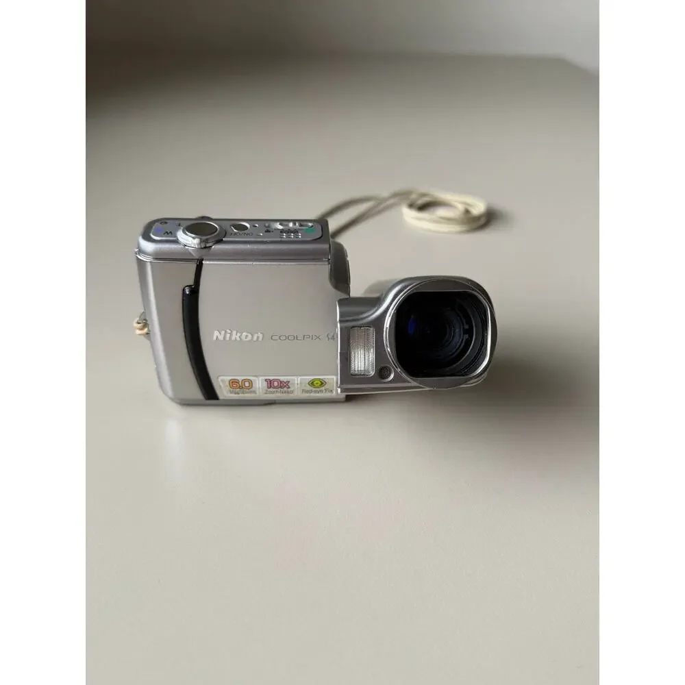 Nikon Coolpix S4 Digital y2k Camera Swivel Lens 6MP 10x Zoom Digicam RARE WORKS